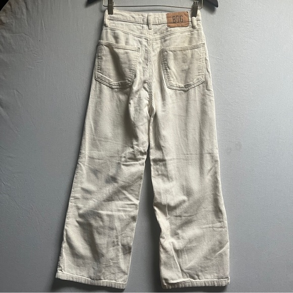 BDG High & Wide Corduroy Pants Cream Size 26 - Picture 3 of 11